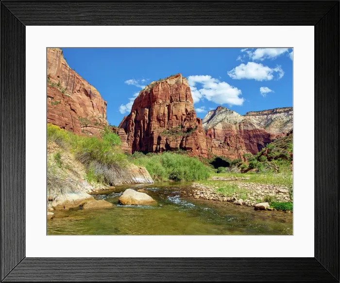 Framed Print : Angels Landing, a rock formation 1488 feet high, Zion National Park, Utah, United States of America Framed Print : Angels Landing, a rock formation 1488 feet high, Zion National Park, Utah, United States of America