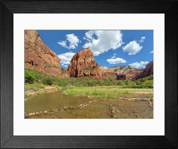 Framed Print : Angels Landing, a rock formation 1488 feet high, Zion National Park, Utah, United States of America Framed Print : Angels Landing, a rock formation 1488 feet high, Zion National Park, Utah, United States of America