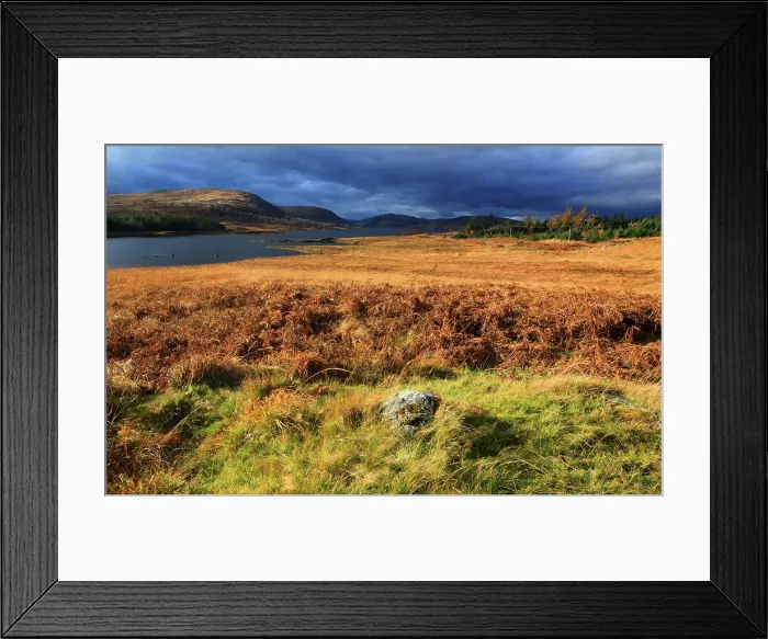 Framed Print : Loch Naver, Sutherland, Highland, Scotland, United Kingdom Framed Print : Loch Naver, Sutherland, Highland, Scotland, United Kingdom