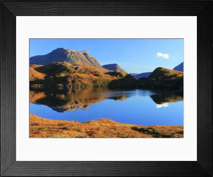 Framed Print : Assynt, Sutherland, Highlands, Scotland, United Kingdom