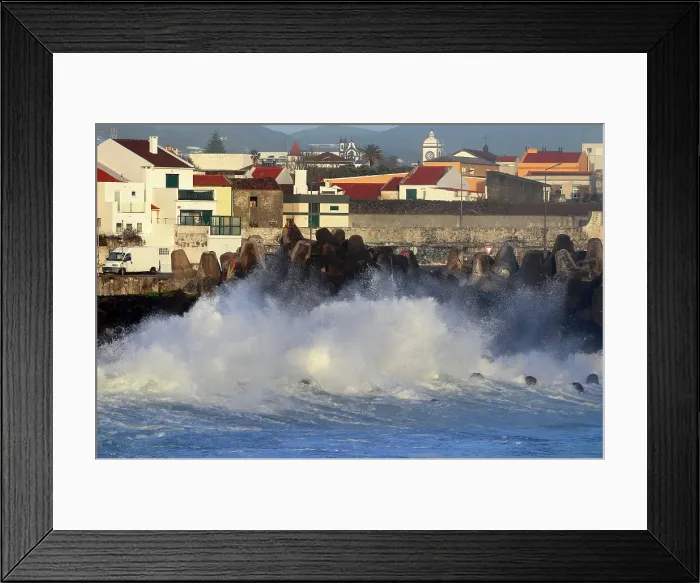 Framed Print : Surf near Ponta Delgada, Sao Miguel, Azores Islands, Atlantic, Portugal Framed Print : Surf near Ponta Delgada, Sao Miguel, Azores Islands, Atlantic, Portugal
