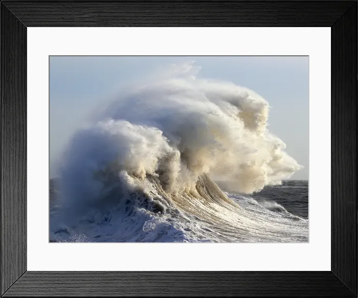 Framed Print : Storm waves (Storm Eowyn), Porthcawl Pier, South Wales, United Kingdom Framed Print : Storm waves (Storm Eowyn), Porthcawl Pier, South Wales, United Kingdom