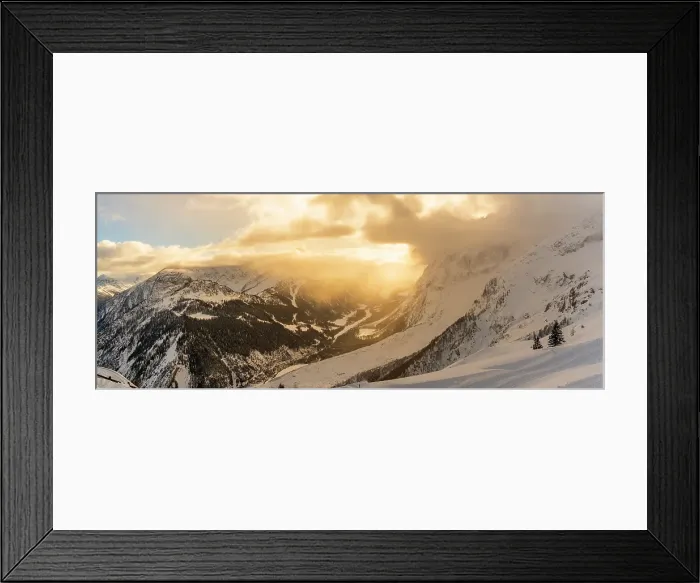 Framed Print : View of snow covered Aosta Valley and mountains from Pavillon du Mont Frety in winter, Courmayeur, Aosta Valley, Italian Alps, Italy Framed Print : View of snow covered Aosta Valley and mountains from Pavillon du Mont Frety in winter, Courmayeur, Aosta Valley, Italian Alps, Italy