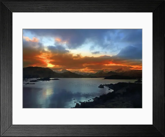 Framed Print : Twilight, Rannoch Moor, Highland, Scotland, United Kingdom Framed Print : Twilight, Rannoch Moor, Highland, Scotland, United Kingdom