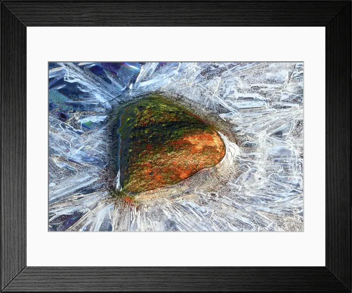 Framed Print : Ice detail, River Etive, Rannoch Moor, Highland, Scotland, United Kingdom Framed Print : Ice detail, River Etive, Rannoch Moor, Highland, Scotland, United Kingdom