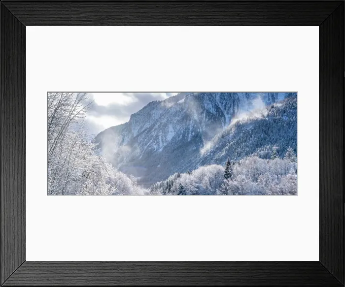 Framed Print : View of snow covered trees, mountains from Dolonne in winter, Courmayeur, Aosta Valley, Italian Alps, Italy Framed Print : View of snow covered trees, mountains from Dolonne in winter, Courmayeur, Aosta Valley, Italian Alps, Italy