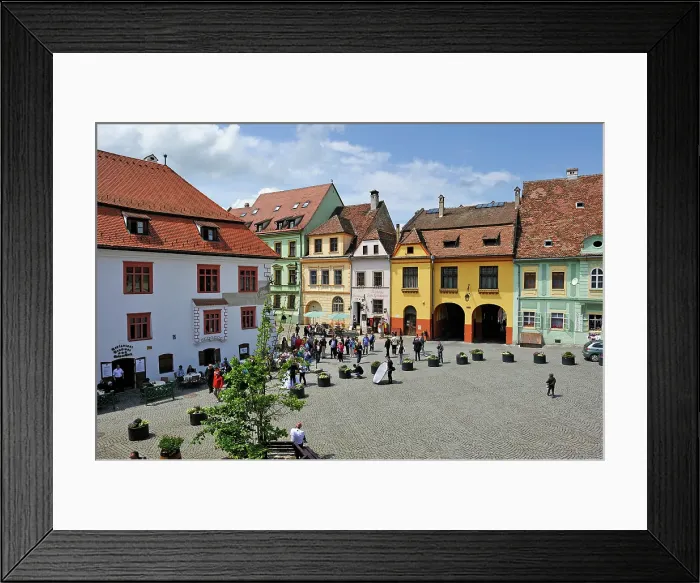 Framed Print : Cetatii square, Old Town, Sighisoara, UNESCO, Transylvania, Romania Framed Print : Cetatii square, Old Town, Sighisoara, UNESCO, Transylvania, Romania