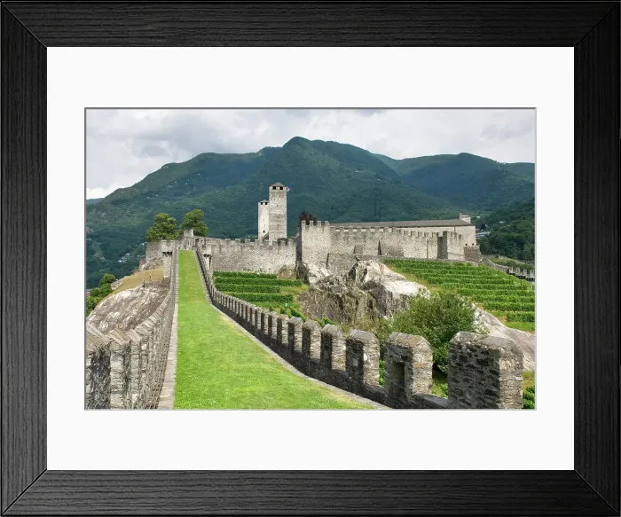 Framed Print : Castelgrande, the oldest of the three castles in Bellizona, Canton Ticino, Switzerland Framed Print : Castelgrande, the oldest of the three castles in Bellizona, Canton Ticino, Switzerland