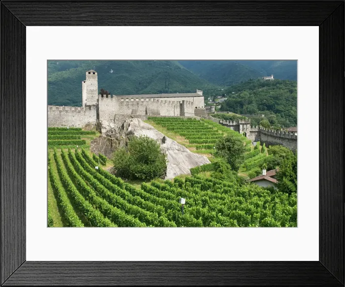 Framed Print : Castelgrande, the oldest of the three castles in Bellizona, Canton Ticino, Switzerland Framed Print : Castelgrande, the oldest of the three castles in Bellizona, Canton Ticino, Switzerland