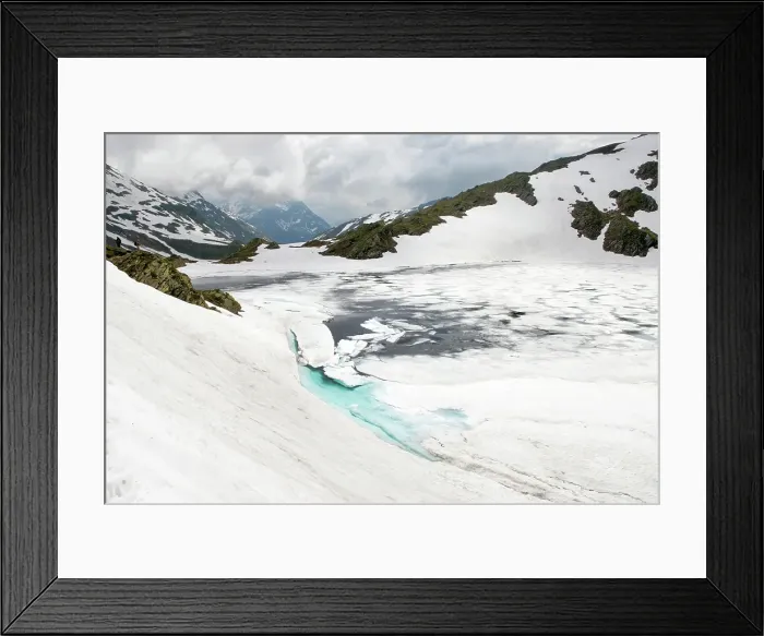 Framed Print : Scuro lake in spring, Val Piora, Canton Ticino, Switzerland Framed Print : Scuro lake in spring, Val Piora, Canton Ticino, Switzerland