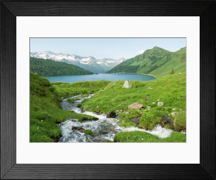 Framed Print : Ritom lake, Val Piora, Canton Ticino, Switzerland Framed Print : Ritom lake, Val Piora, Canton Ticino, Switzerland