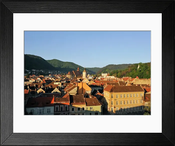 Framed Print : Historic city centre of Brasov, Transylvania, Romania Framed Print : Historic city centre of Brasov, Transylvania, Romania