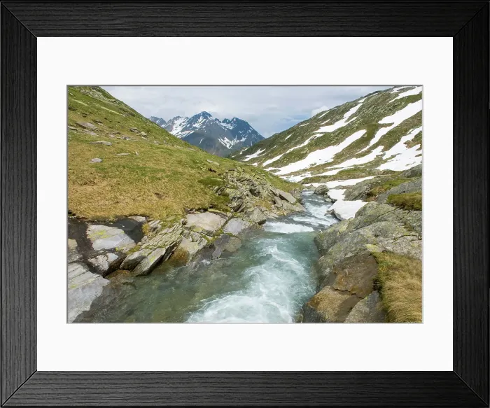 Framed Print : Reno di Medels river, Val Piora, Canton Ticino, Switzerland Framed Print : Reno di Medels river, Val Piora, Canton Ticino, Switzerland