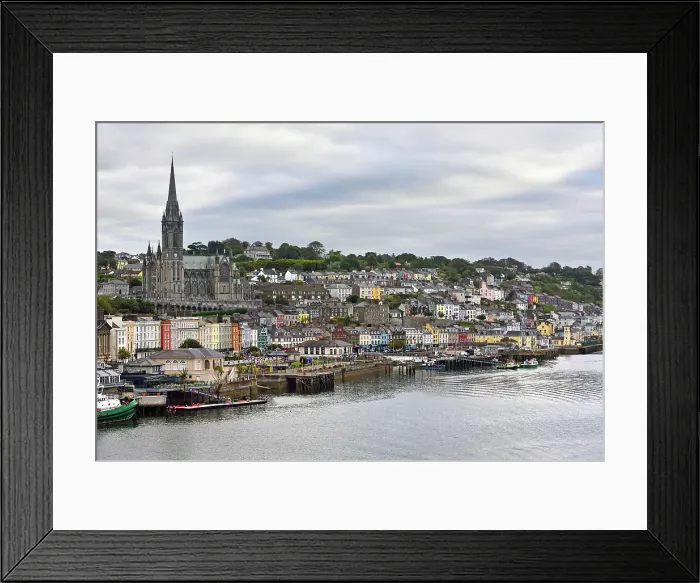 Framed Print : St. Colman's Cathedral overlooking the Waterfront at Cobh, Cork Harbour, County Cork, Munster, Republic of Ireland Framed Print : St. Colman's Cathedral overlooking the Waterfront at Cobh, Cork Harbour, County Cork, Munster, Republic of Ireland