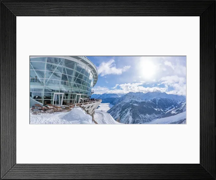 Framed Print : View of Skyway Monte Bianco cable car station at Pavillon du Mont Frety and Aosta Valley in winter, Courmayeur, Aosta Valley, Italian Alps, Italy Framed Print : View of Skyway Monte Bianco cable car station at Pavillon du Mont Frety and Aosta Valley in winter, Courmayeur, Aosta Valley, Italian Alps, Italy