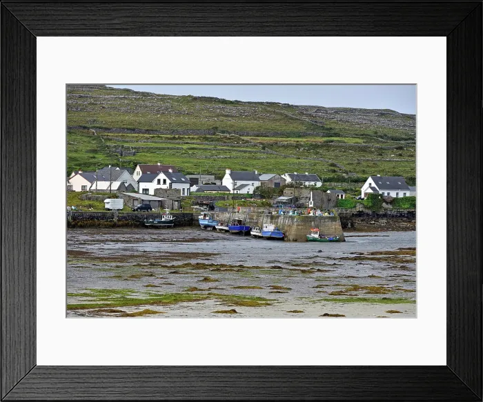 Framed Print : Small harbour of Rossaveel Lower, Inishmore, the largest of the Aran Islands, Galway Bay, Count Galway, Connacht, Republic of Irelan Framed Print : Small harbour of Rossaveel Lower, Inishmore, the largest of the Aran Islands, Galway Bay, Count Galway, Connacht, Republic of Irelan