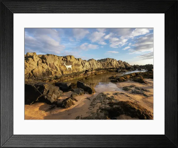 Framed Print : Stag rock, Bamburgh, Northumberland, England, United Kingdom Framed Print : Stag rock, Bamburgh, Northumberland, England, United Kingdom