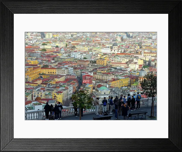 Framed Print : An aerial view of Naples, Campania, Italy Framed Print : An aerial view of Naples, Campania, Italy