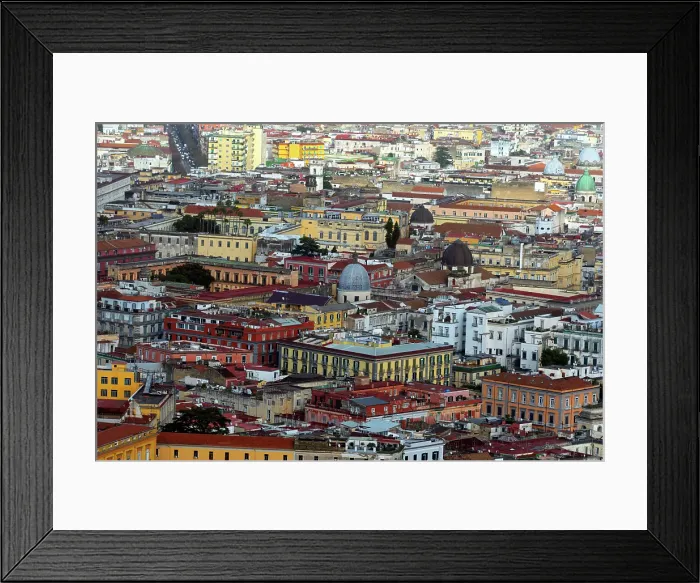Framed Print : An aerial view of Naples, Campania, Italy Framed Print : An aerial view of Naples, Campania, Italy