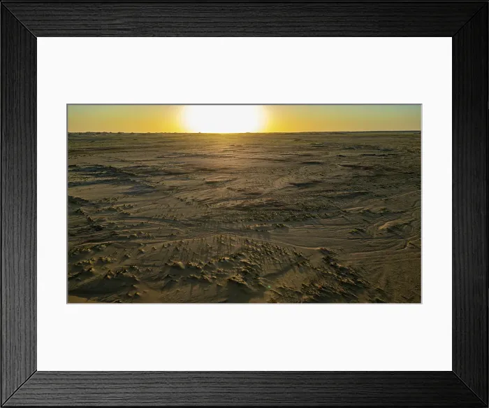 Framed Print : Aerial of sunset over a beautiful sand dune in the Tibesti Mountains, Chad Framed Print : Aerial of sunset over a beautiful sand dune in the Tibesti Mountains, Chad