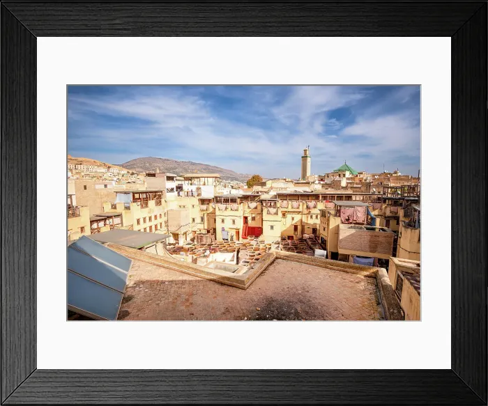 Framed Print : Tannerie Chouara, Medina, Fes, UNESCO, Morocco Framed Print : Tannerie Chouara, Medina, Fes, UNESCO, Morocco