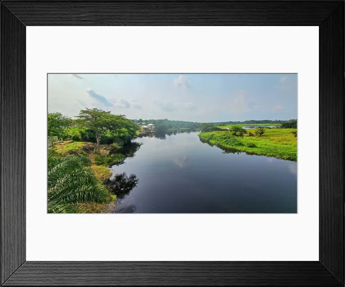 Framed Print : Likouala River, Makoua, Republic of Congo Framed Print : Likouala River, Makoua, Republic of Congo