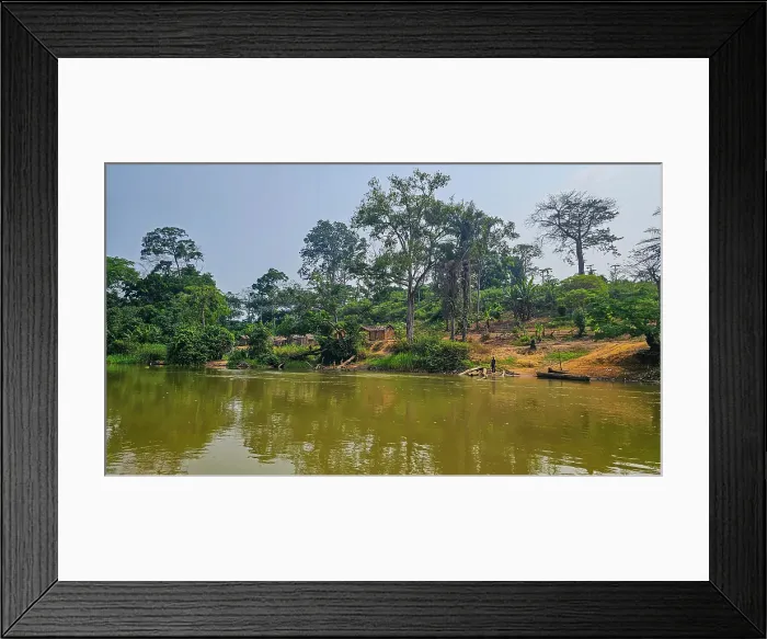 Framed Print : Sangha River in the Trinational Lobeke National Park, Republic of Congo Framed Print : Sangha River in the Trinational Lobeke National Park, Republic of Congo