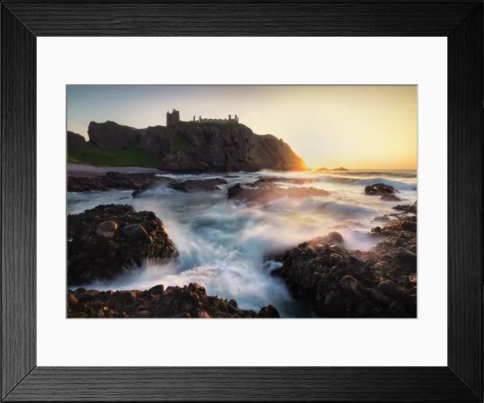 Framed Print : Dunnnottar Castle at sunrise, Stonehaven, Aberdeenshire, Scotland, United Kingdom Framed Print : Dunnnottar Castle at sunrise, Stonehaven, Aberdeenshire, Scotland, United Kingdom
