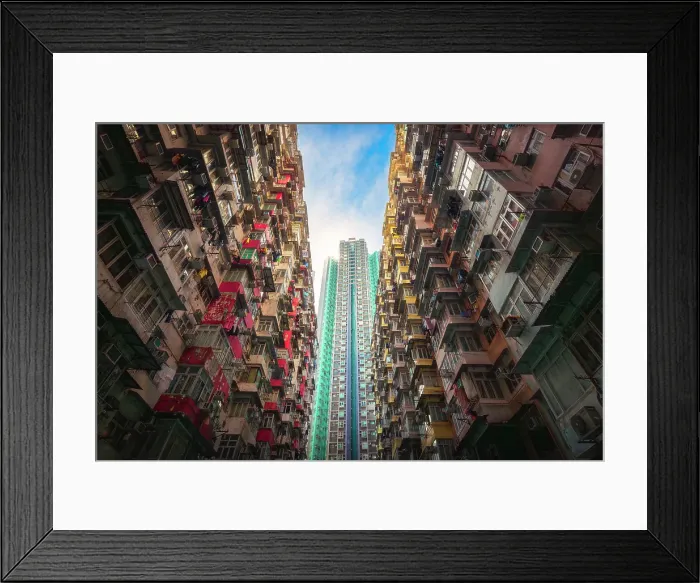 Framed Print : Monster Buildings at sunrise, Quarry Bay. Hong Kong, China Framed Print : Monster Buildings at sunrise, Quarry Bay. Hong Kong, China