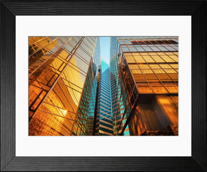 Framed Print : Gateway boulevard at harbour with golden buildings at sunset, Kowloon, Hong Kong, China Framed Print : Gateway boulevard at harbour with golden buildings at sunset, Kowloon, Hong Kong, China