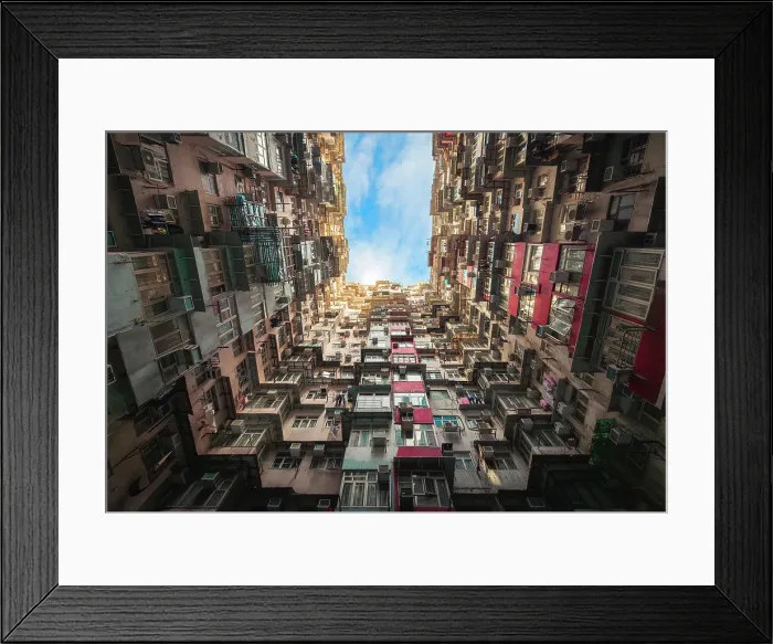 Framed Print : Monster Buildings at sunrise, Quarry Bay. Hong Kong, China Framed Print : Monster Buildings at sunrise, Quarry Bay. Hong Kong, China