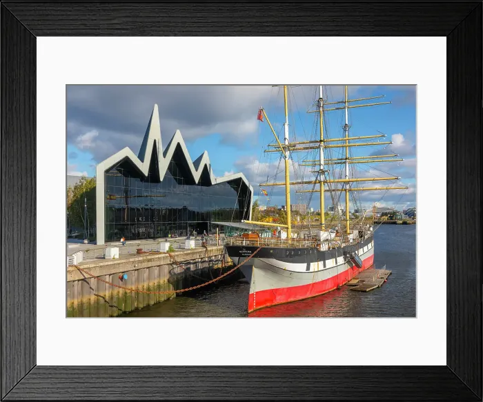 Framed Print : Riverside Museum, The Glenlee Tall Ship, River Clyde, Glasgow, Scotland, United Kingdom Framed Print : Riverside Museum, The Glenlee Tall Ship, River Clyde, Glasgow, Scotland, United Kingdom