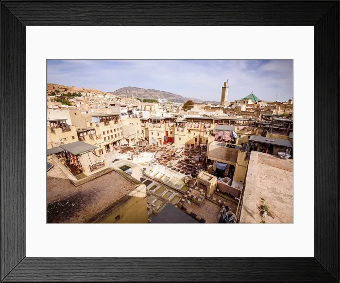 Framed Print : Tannerie Chouara, Medina, Fes, UNESCO, Morocco Framed Print : Tannerie Chouara, Medina, Fes, UNESCO, Morocco