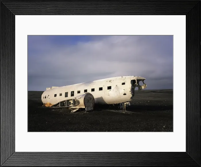 Framed Print : The Solheimasandur Plane Wreck, DC-3 aircraft, South Iceland, Iceland Framed Print : The Solheimasandur Plane Wreck, DC-3 aircraft, South Iceland, Iceland