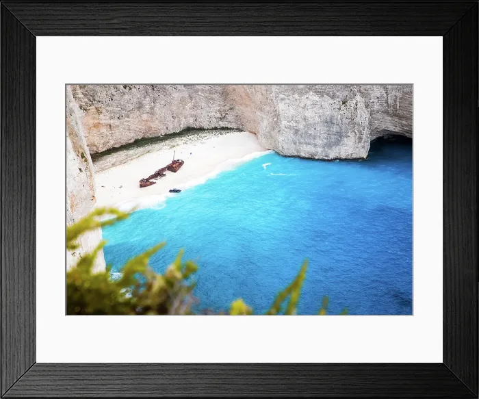 Framed Print : Navagio beach with the famous wrecked ship, Zante (Zakynthos), Greek Islands, Greece Framed Print : Navagio beach with the famous wrecked ship, Zante (Zakynthos), Greek Islands, Greece