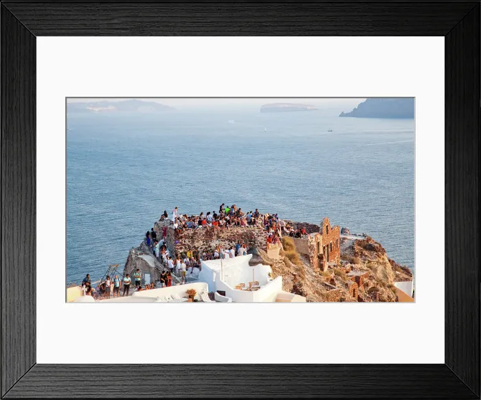Framed Print : Tourists, Santorini island, Cyclades, Greek Islands, Greeece Framed Print : Tourists, Santorini island, Cyclades, Greek Islands, Greeece