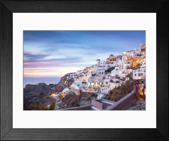 Framed Print : Beautiful Santorini island, Cyclades, Greek Islands, Greeece