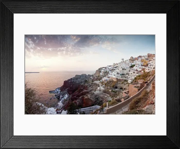 Framed Print : Beautiful Santorini island, Cyclades, Greek Islands, Greeece