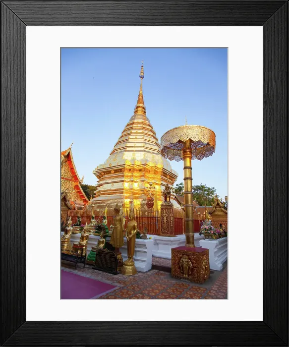 Framed Print : Wat Phra That Doi Suthep Buddhist temple in Chiang Mai, Thailand Framed Print : Wat Phra That Doi Suthep Buddhist temple in Chiang Mai, Thailand