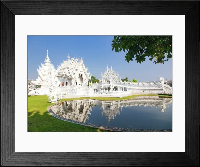 Framed Print : Wat Rong Khun, the famous White Temple, Chiang Rai, Thailand Framed Print : Wat Rong Khun, the famous White Temple, Chiang Rai, Thailand