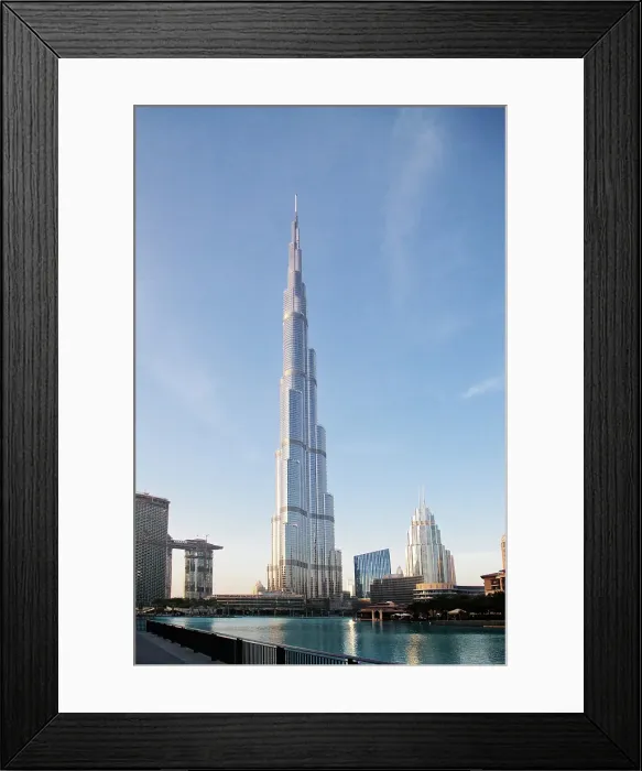 Framed Print : Burj Khalifa, world's tallest tower, Downtown Burj Dubai, Dubai, United Arab Emirates Framed Print : Burj Khalifa, world's tallest tower, Downtown Burj Dubai, Dubai, United Arab Emirates