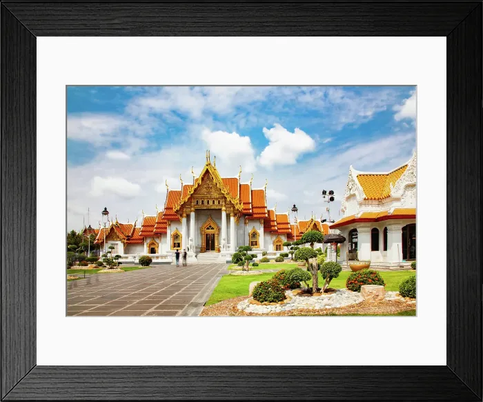 Framed Print : Wat Benchamabopit (The Marble Temple), Bangkok, Thailand Framed Print : Wat Benchamabopit (The Marble Temple), Bangkok, Thailand