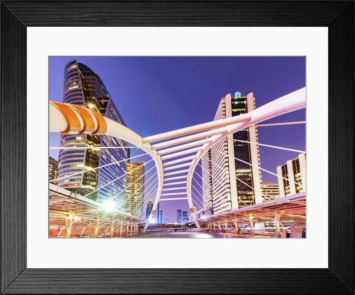 Framed Print : Chong Nonsi bridge, Bangkok, Thailand Framed Print : Chong Nonsi bridge, Bangkok, Thailand