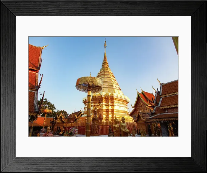 Framed Print : Wat Phra That Doi Suthep Buddhist temple in Chiang Mai, Thailand Framed Print : Wat Phra That Doi Suthep Buddhist temple in Chiang Mai, Thailand
