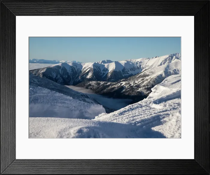 Framed Print : Kasprowy Wierch and the surrounding area in winter, Tatra mountains, Poland Framed Print : Kasprowy Wierch and the surrounding area in winter, Tatra mountains, Poland