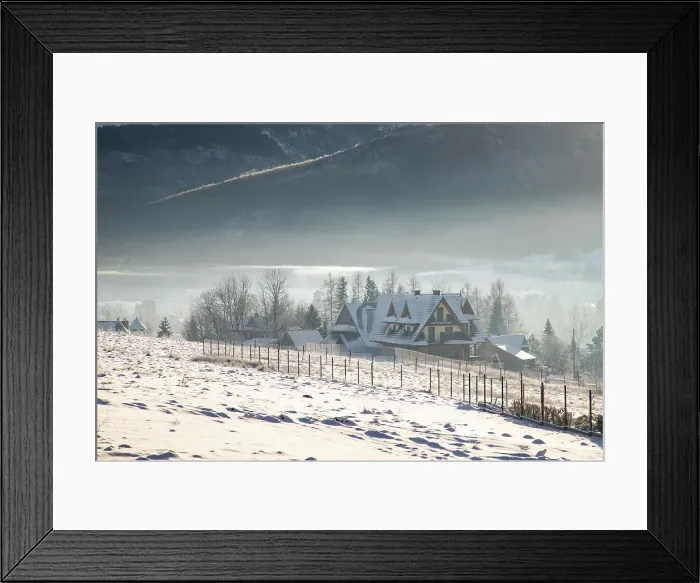 Framed Print : Zakopane and the High Tatras in winter, Poland Framed Print : Zakopane and the High Tatras in winter, Poland