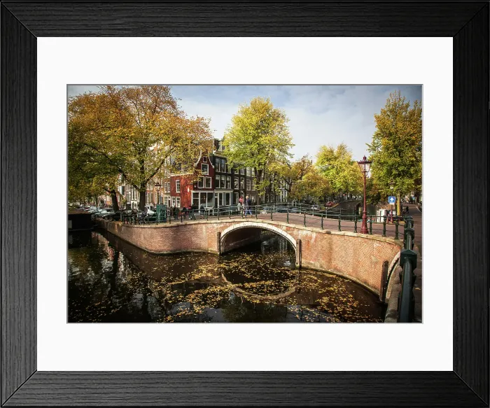 Framed Print : Beautiful canals and traditional Dutch buildings in Amsterdam, North Holland, The Netherlands Framed Print : Beautiful canals and traditional Dutch buildings in Amsterdam, North Holland, The Netherlands