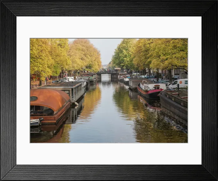 Framed Print : Beautiful canals, Amsterdam, North Holland, The Netherlands Framed Print : Beautiful canals, Amsterdam, North Holland, The Netherlands