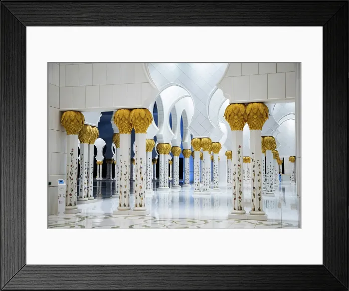 Framed Print : Detail of Sheikh Zayed Grand Mosque in Abu Dhabi, United Arab Emirates Framed Print : Detail of Sheikh Zayed Grand Mosque in Abu Dhabi, United Arab Emirates