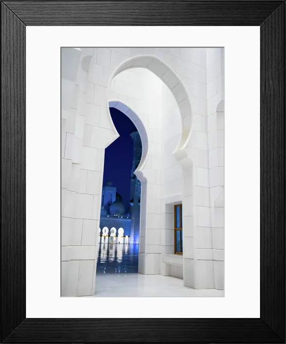 Framed Print : Detail of Sheikh Zayed Grand Mosque in Abu Dhabi, United Arab Emirates Framed Print : Detail of Sheikh Zayed Grand Mosque in Abu Dhabi, United Arab Emirates